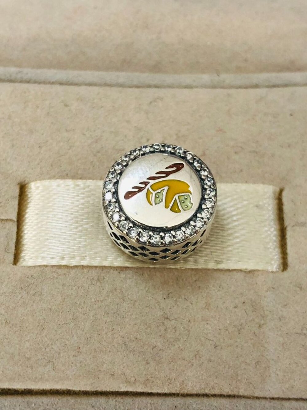 ✨🔥Pandora France Exclusive rue du Bac Baguette & Cheese Sparkling Button Charm